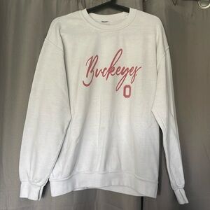 White Women’s Buckeyes Crewneck